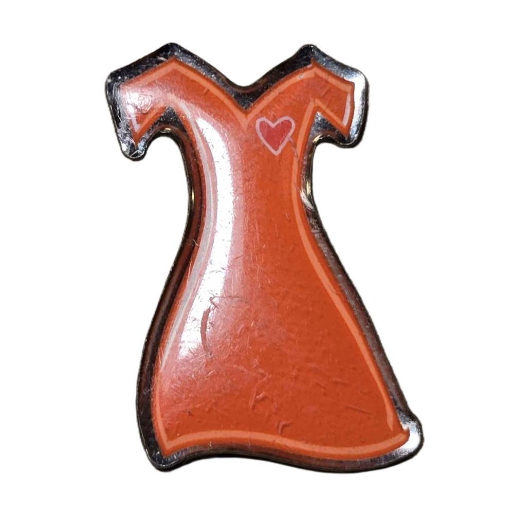 Red Dress Heart Awareness Go Red For Women Lapel Vest Hat Pin K20